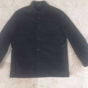 Vintage Y2K Soft Canvas Shirt Collar Sport Jacket By Bachrach, SIX Pockets, EUC